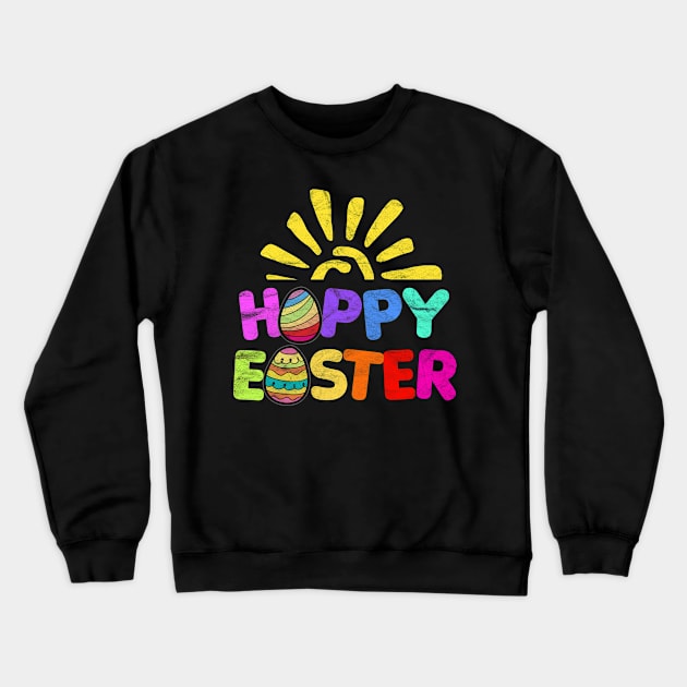 EASTER - Happy Easter Egg Crewneck Sweatshirt by AlphaDistributors